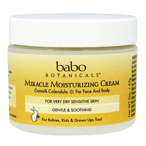 Babo Botanicals Miracle Moisturizing Cream, Oatmilk Calendula, 2 oz